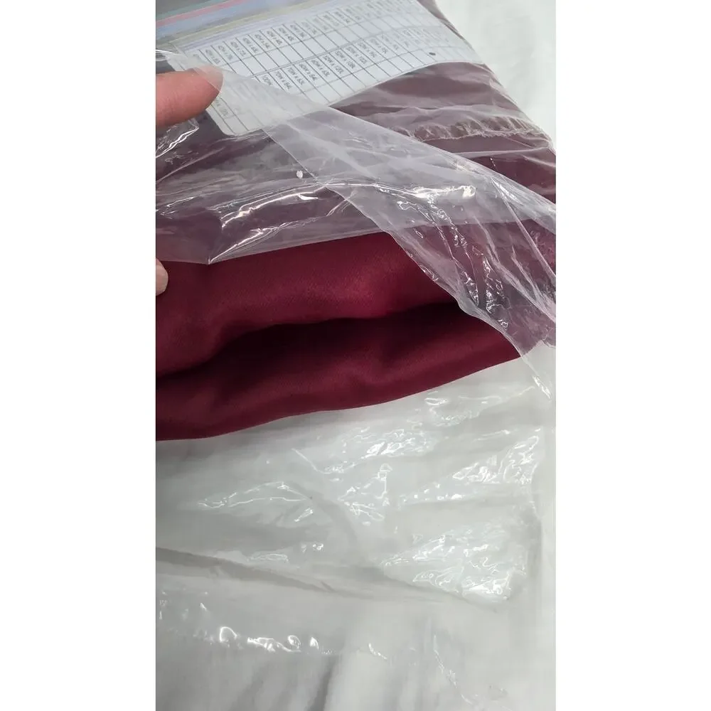 Burgundy Red Blackout Curtains Panels Set 52